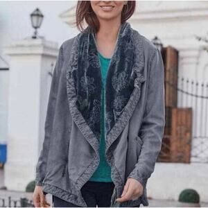 Sundance Sebille Velvet Wrap Jacket Size Small